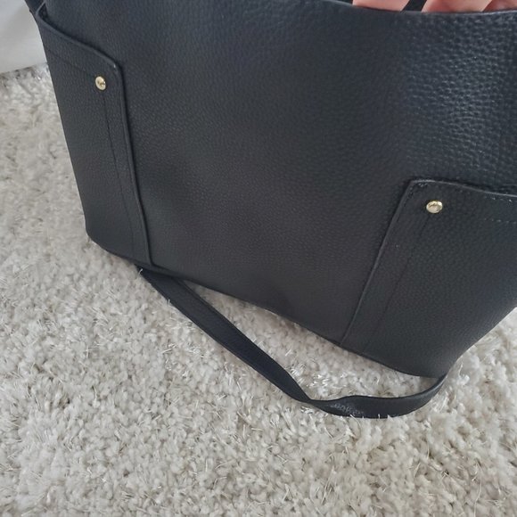 Steve Madden Black Bag w/Snakeskin Interior and Coin Purse - Picture 15 of 16